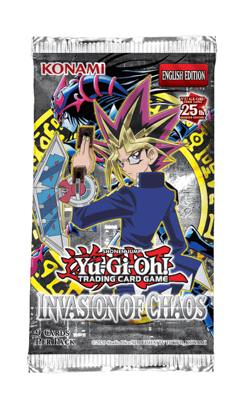 Yu-Gi-Oh! Trading Card Game - 25th Anniversary Invasion of Chaos - 9 x Card Booster Pack
