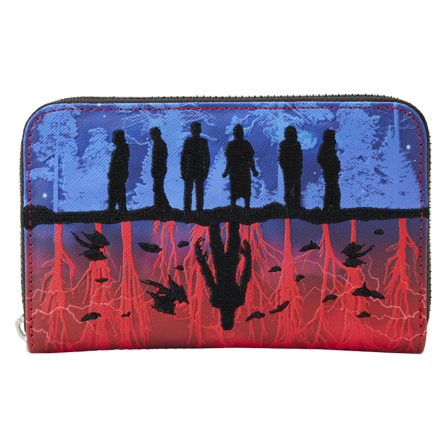 Stranger Things UpsideDown Shadows Zip Wallet - Loungefly