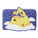 [LOUPMWA0151] Pokémon Sleeping Pikachu & Friends Loungefly Zip Wallet