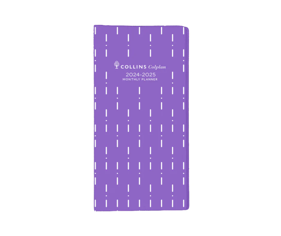 ​Collins Colplan 2024 Diary B6/7 Month To View Landscape Purple