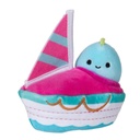 Squishmallows Squishville Mini Plush in Vehicle - Dino and Boat