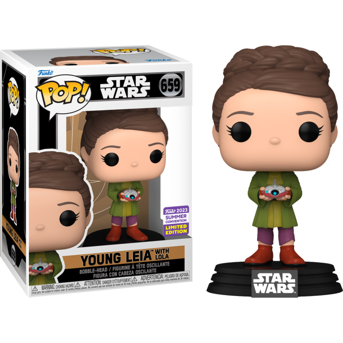 Star Wars: Obi Wan Kenobi - Leia with Lola SDCC23 Summer Convention Exclusive Funko Pop! Vinyl Figure #659