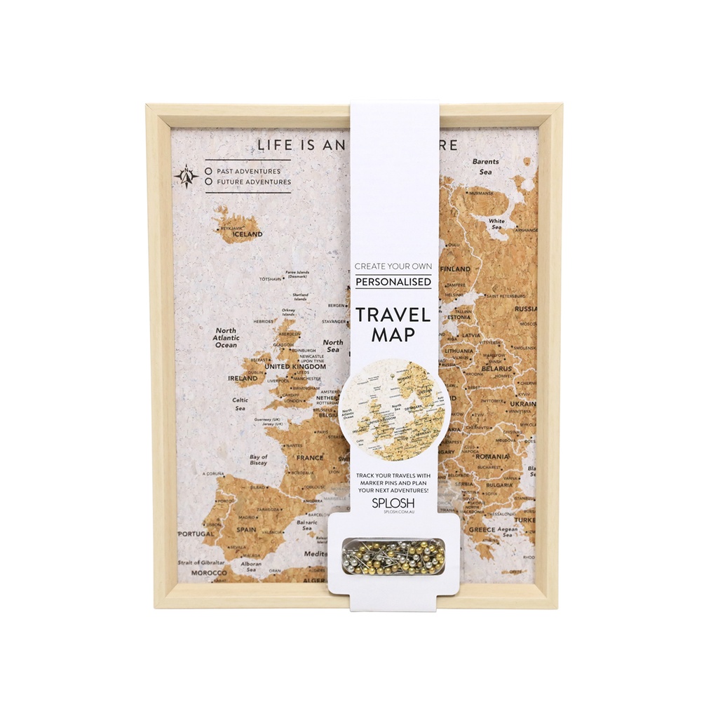 Travel Board Europe Map Desk - Splosh
