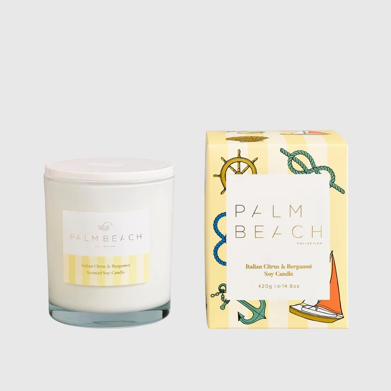 Italian Citrus & Bergamot 420g Candle - Palm Beach Collection