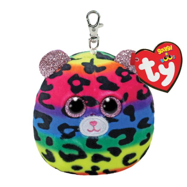 Dotty the Leopard - Ty Squishy Beanies Clip (Squish-A-Boos)