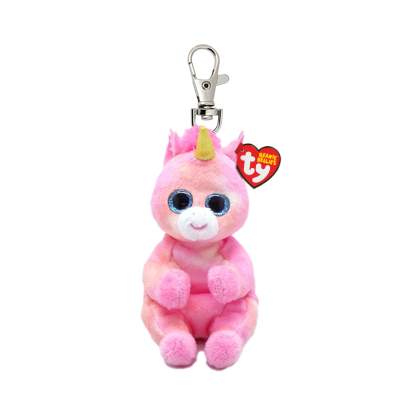 Skylar the Pink Unicorn - Ty Beanie Bellies Clip