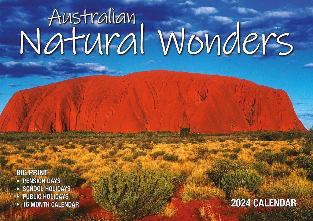​Australian Natural Wonders Big Print 2024 Calendar