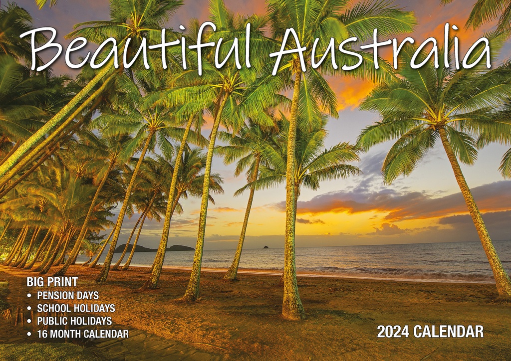 ​Beautiful Australia Big Print 2024 Calendar