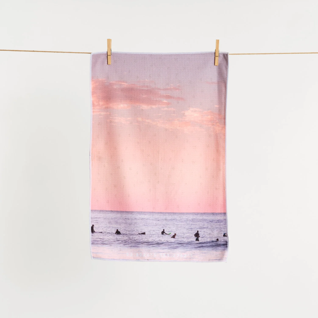 Morning Lineup Tea Towel - Destination Label