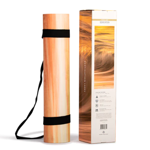 Ocean Motion Yoga Mat - Destination Label