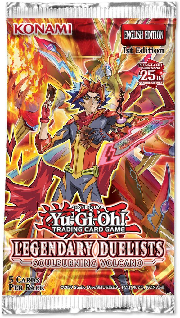 Yu-Gi-Oh! Trading Card Game - Legendary Duelist - Soulburning Volcano - 5 x Card Booster Pack