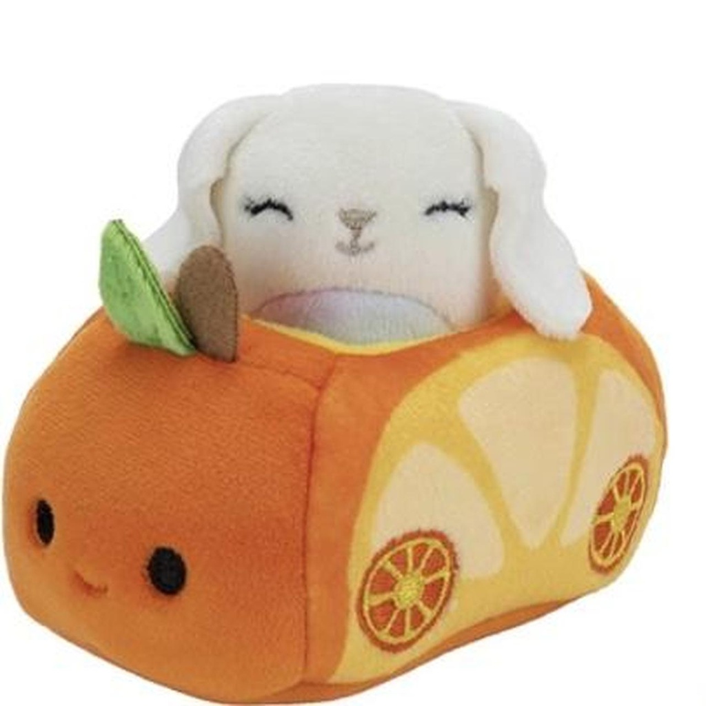 Robyne the Bunny in Orange Vehicle Squishville by Squishmallows Mini