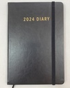 2024 Diary A5 Week To View Black - Ozcorp