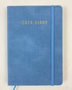 2024 Diary A5 Day To Page Blue - Ozcorp