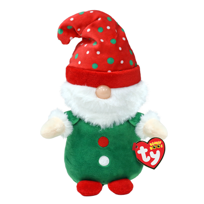 Gnolan the Green Gnome Christmas 2023 TY Beanie Boos Regular