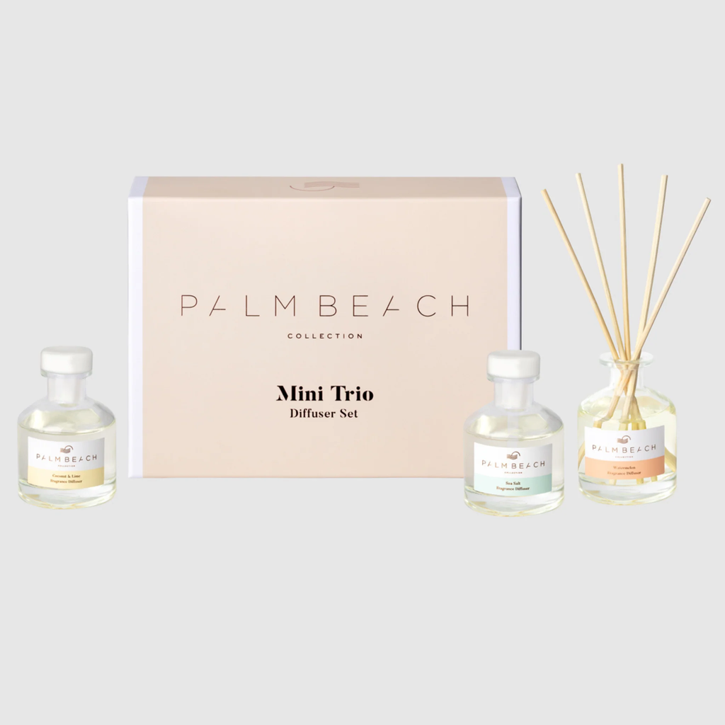 Coconut & Lime, Sea Salt and Watermelon - Mini Trio Diffuser Pack - Palm Beach Collection