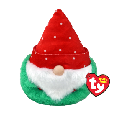 Topsy the Red Hat Gnome Christmas - Ty Beanie Balls