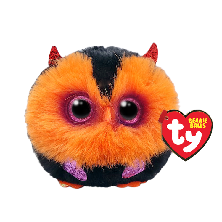 Whodini the Orange Owl Ball Halloween - TY Beanie Balls