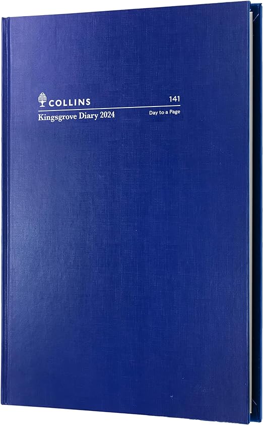 ​​Collins Kingsgrove 2024 Diary A4 Day to Page Blue