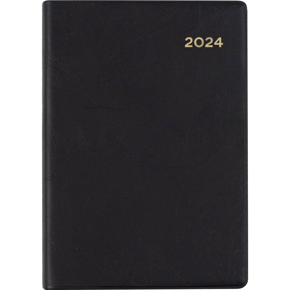 Collins Belmont 2024 Diary A7 Two Days To Page  Black