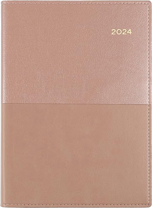 ​Collins Vanessa 2024 Diary A6 Week To View Rose Gold