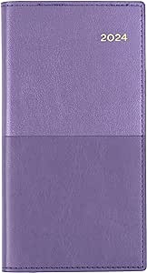 ​Collins Vanessa 2024 Diary B6/7 Week To View Landscape Purple