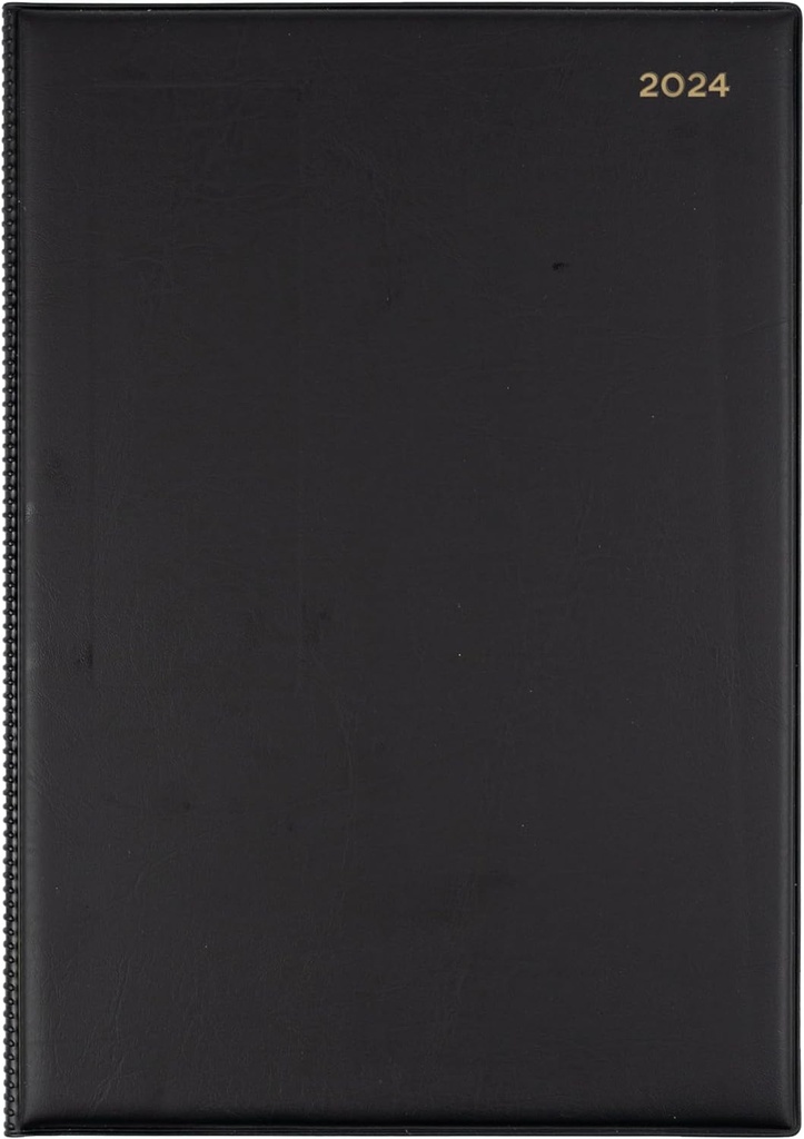 Collins Belmont 2024 Diary A4 Day To Page Black