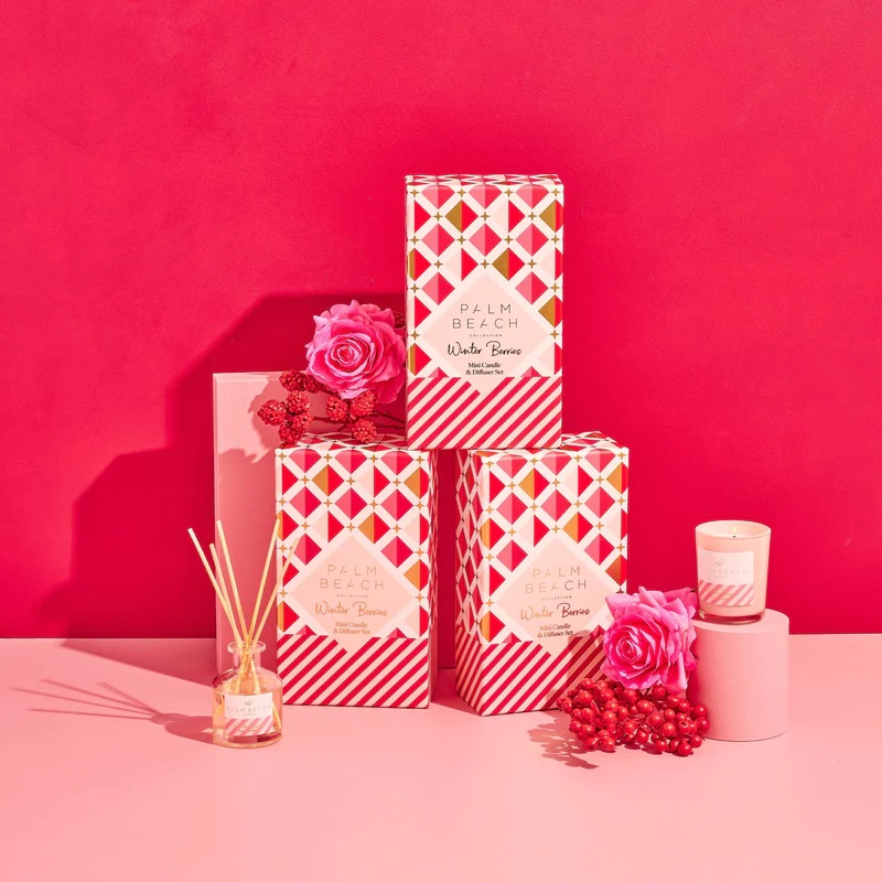 Winter Berries Mini Candle & Diffuser Pack - Palm Beach Collection