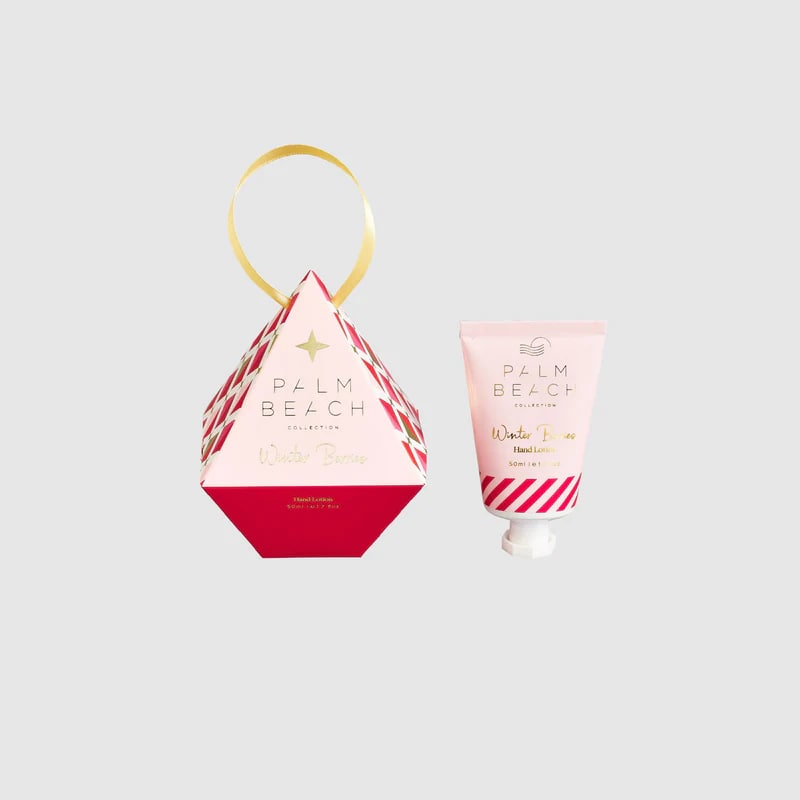 Winter Berries - Hanging Bauble Hand Lotion - Palm Beach