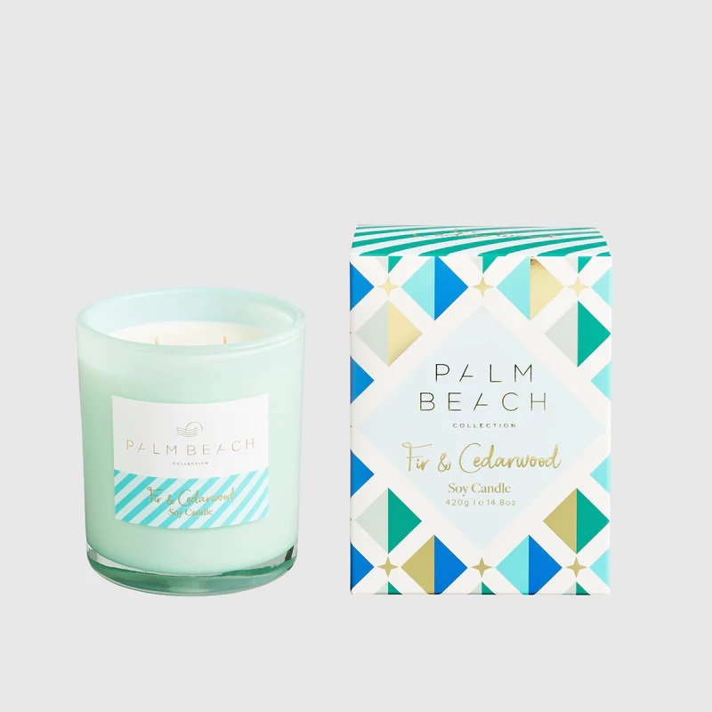Fir & Cedarwood 420g Candle - Palm Beach Collection