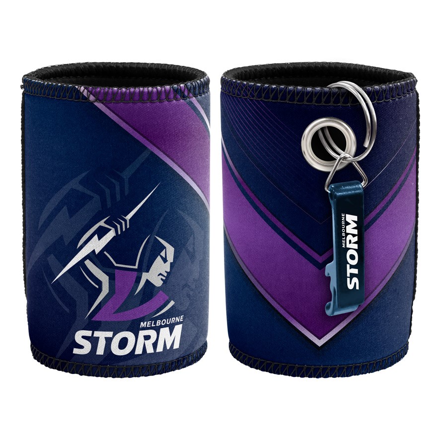 NRL Melbourne Storm Can Cooler with Opener
