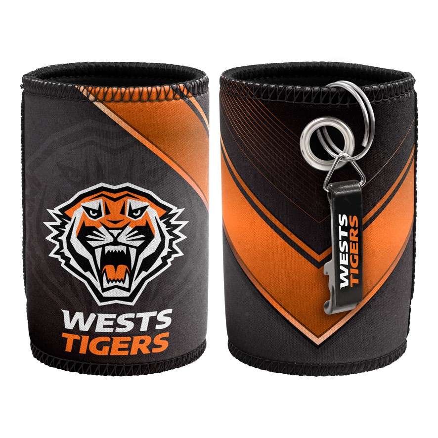 NRL Wests Tigers Can Cooler & Opener