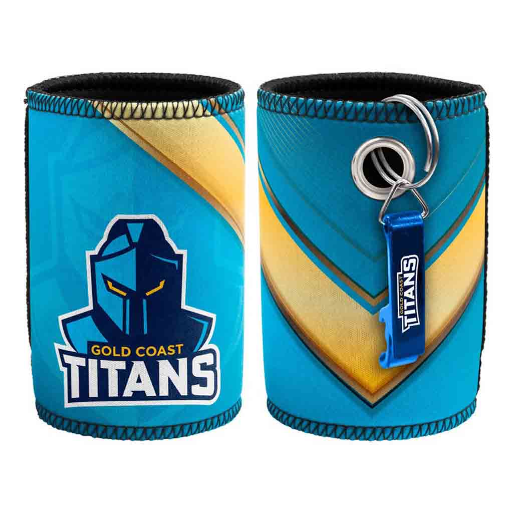 NRL Gold Coast Titans Can Cooler & Opener