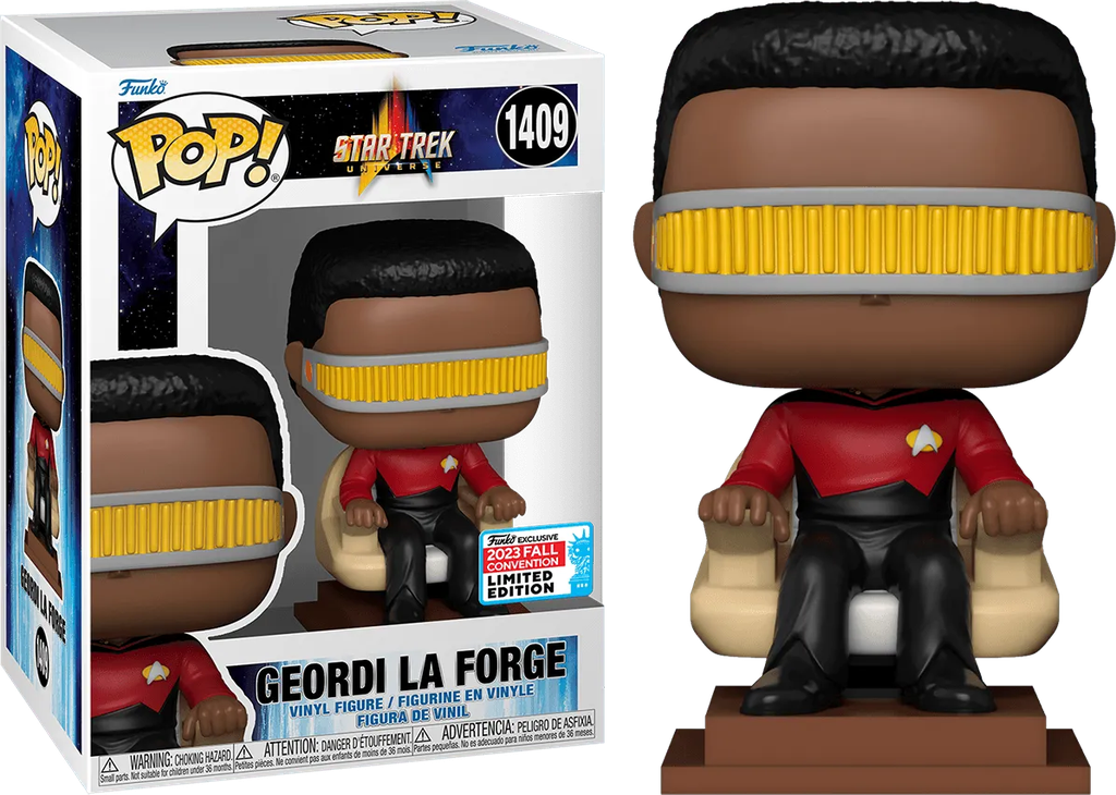 ​​​​​​​​​Star Trek - Geordi La Forge NYCC 2023 Fall Convention Funko Pop! Vinyl #1409