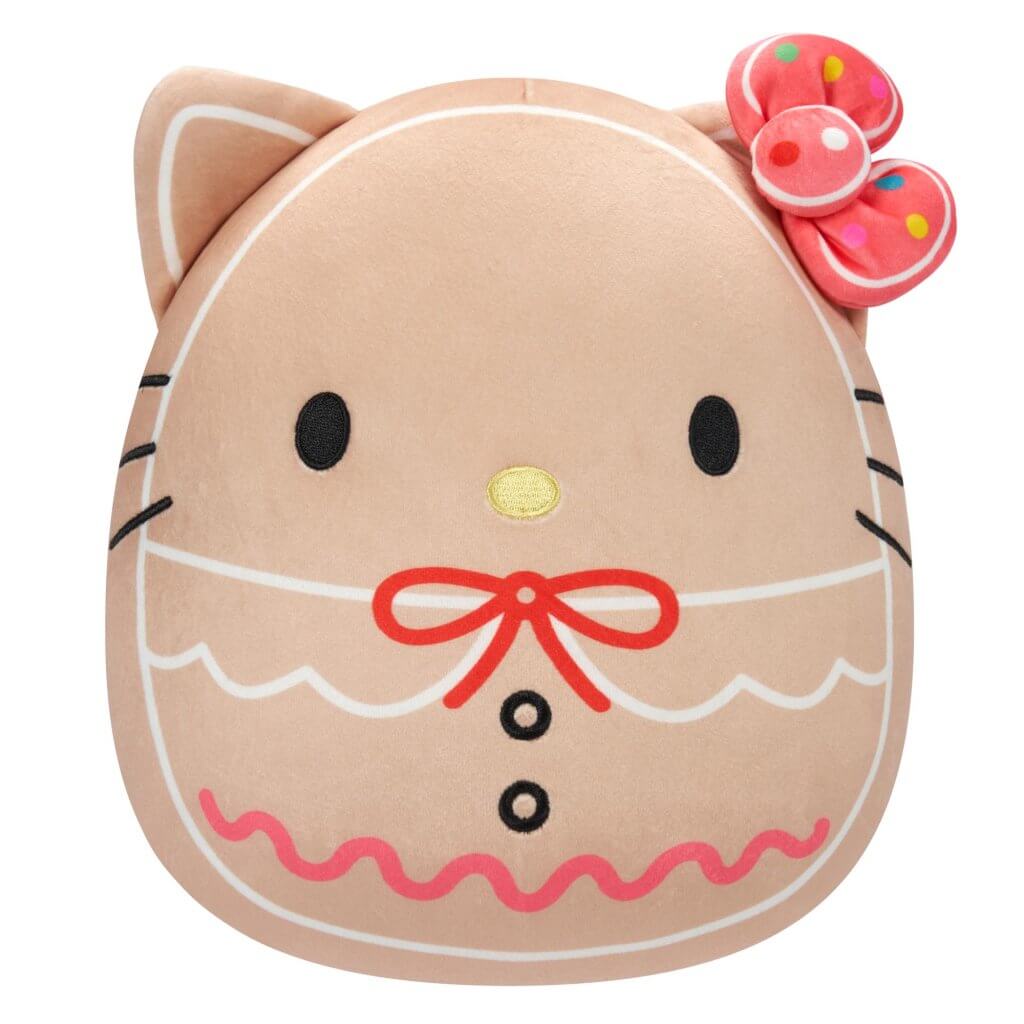 ​​​​Sanrio Kitty Gingerbread Hello Kitty 10 Inch Squishmallows Christmas 2023