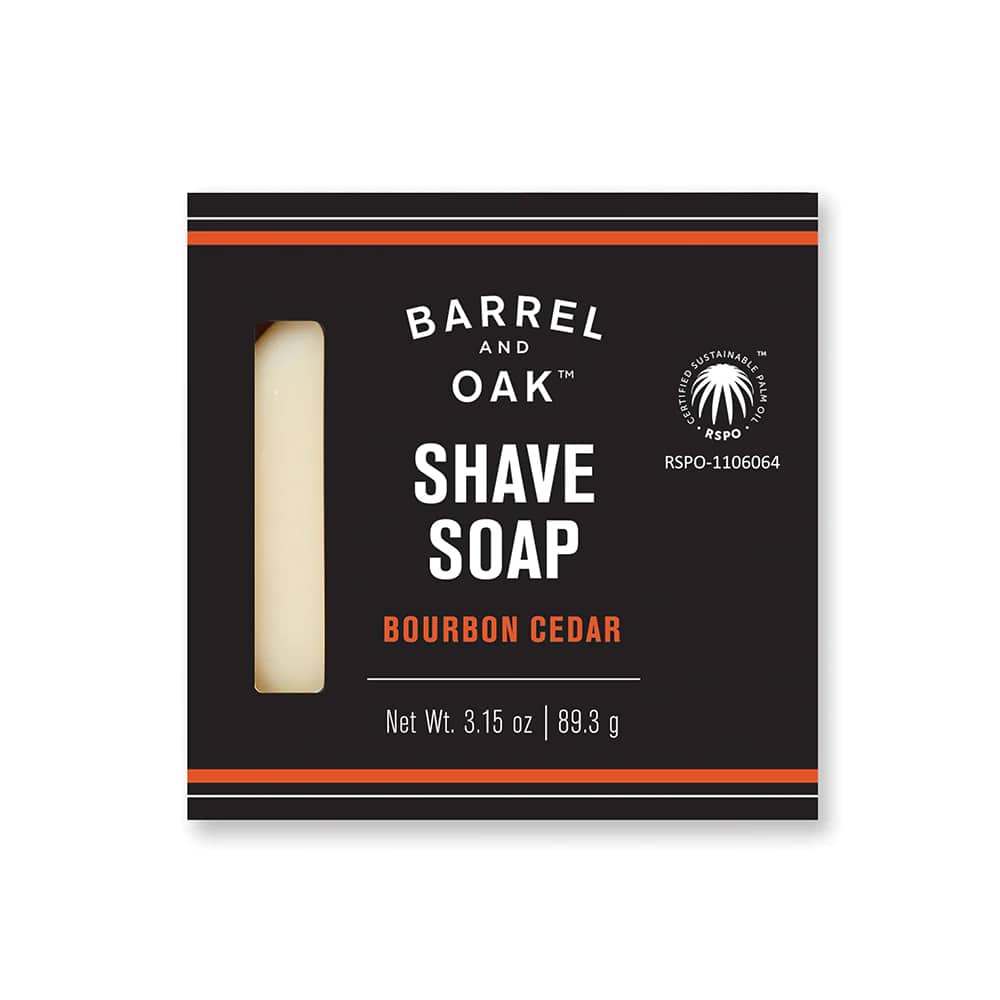 Classic Shave Soap - Bourbon Cedar 3.15oz. - Barrel and Oak