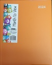 [MP1400OR] 2024 Diary Quarto Planner Month to View - Orange