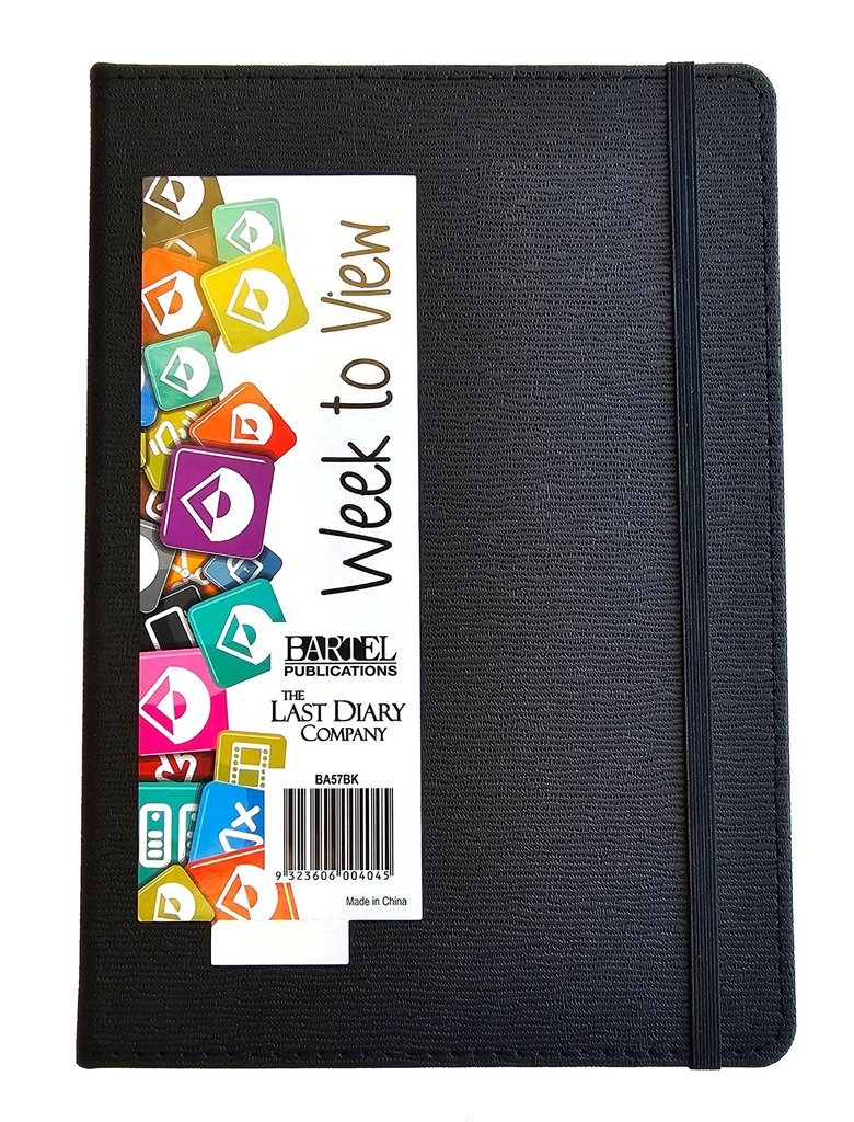 2025 A5 WTV Diary - Becall Casebound Black