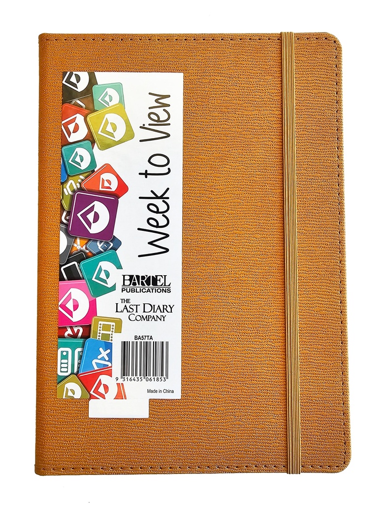 2025 A5 WTV Diary - Becall Casebound Tan