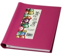 [AA51HP] Ainsley 2024 Diary A5 Day To Page Wiro Bound - Hot Pink