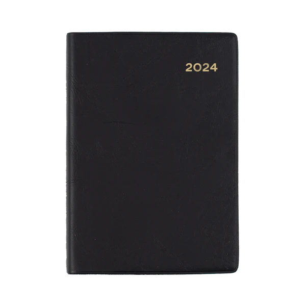 ​​​Collins Belmont 2024 Diary A7 Day To Page Black