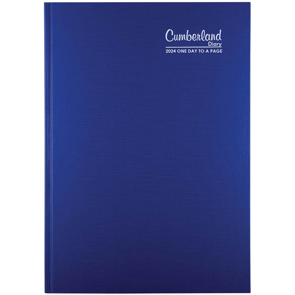 ​​Cumberland Premium 2024 Diary A5 Day To Page Blue