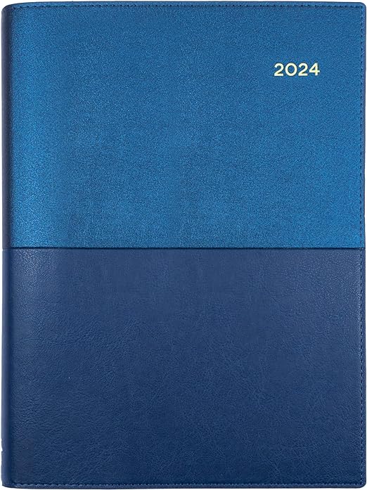 ​​​Collins Vanessa 2024 Diary A6 Day To Page Blue