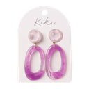 KiKi Violet Loop Earrings - Splosh