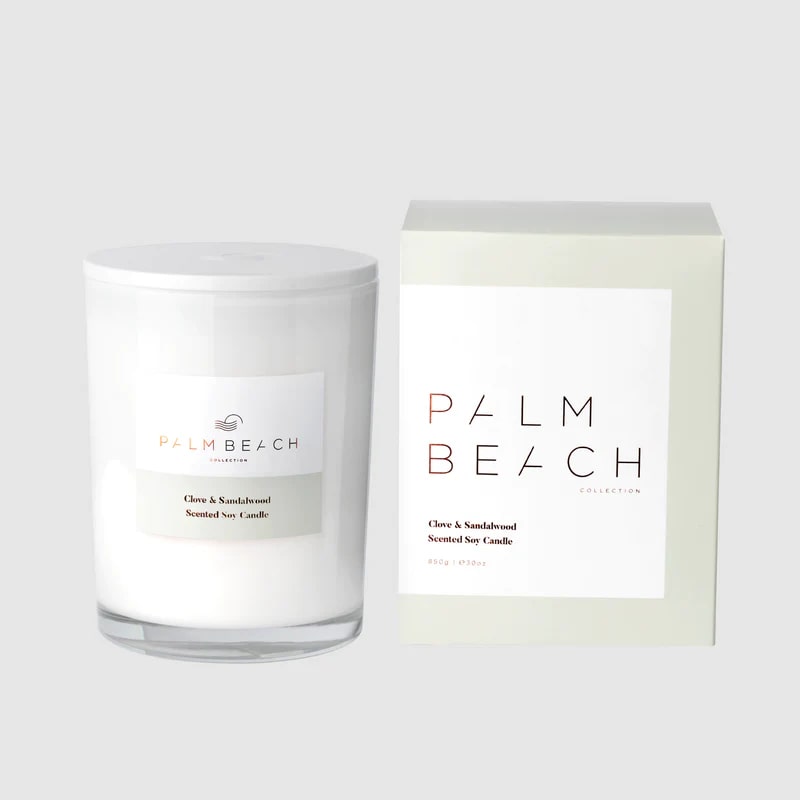 Clove & Sandalwood 850g Deluxe Candle - Palm Beach Collection