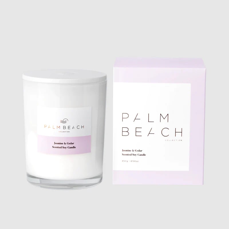 Jasmine & Cedar 850g Deluxe Candle - Palm Beach Collection