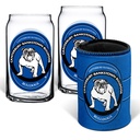 [NRL4001AB] NRL Canterbury-Bankstown Bulldogs 2 Glasses & Can Cooler Gift Pack