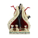 "The Cute and the Cruel" 101 Dalmatian's: Cruella with Puppies Figurine - Disney Traditions by Jim Shore