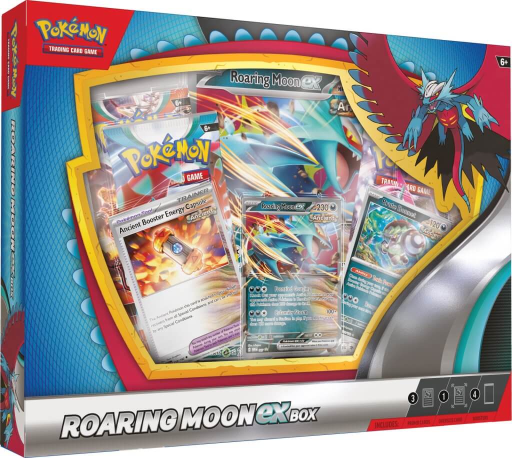 Pokémon Trading Card Game TCG Roaring Moon/ Iron Valiant ex Box