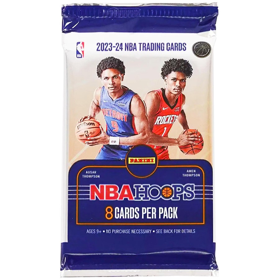 Panini Hoops 2023-2024 NBA Basketball Trading Cards Booster 8 Pack
